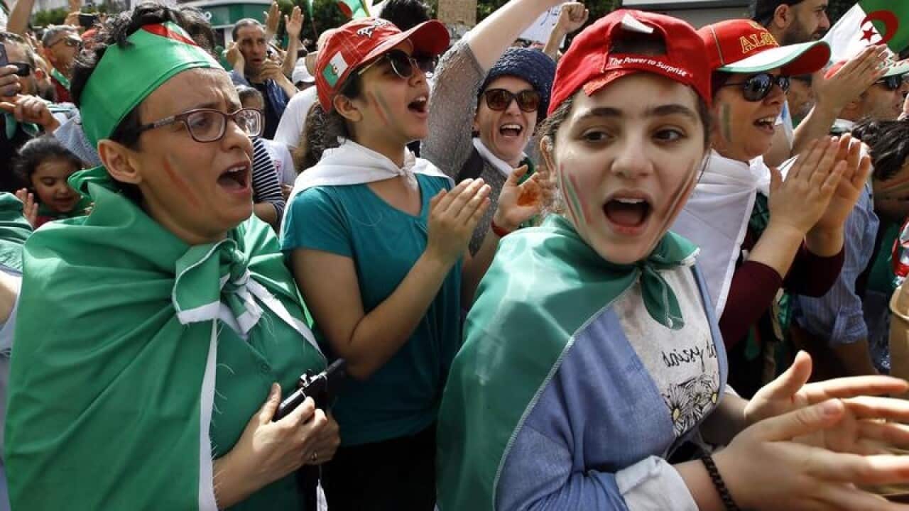 Algerian protesters