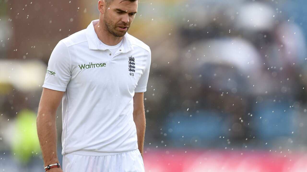 England's James Anderson.