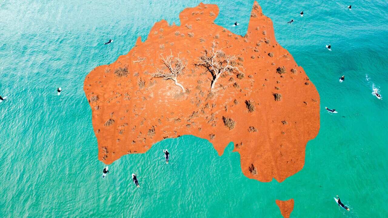 Australia is a red desert