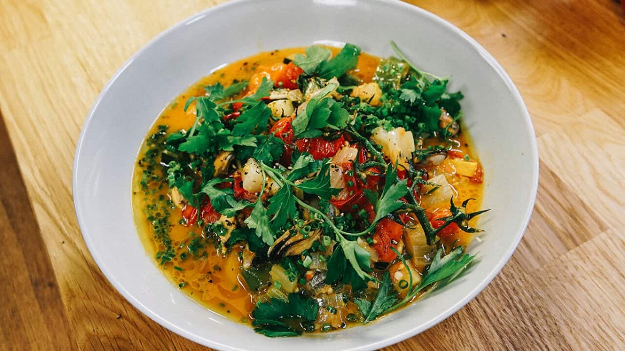 Mussels in tomato sauce