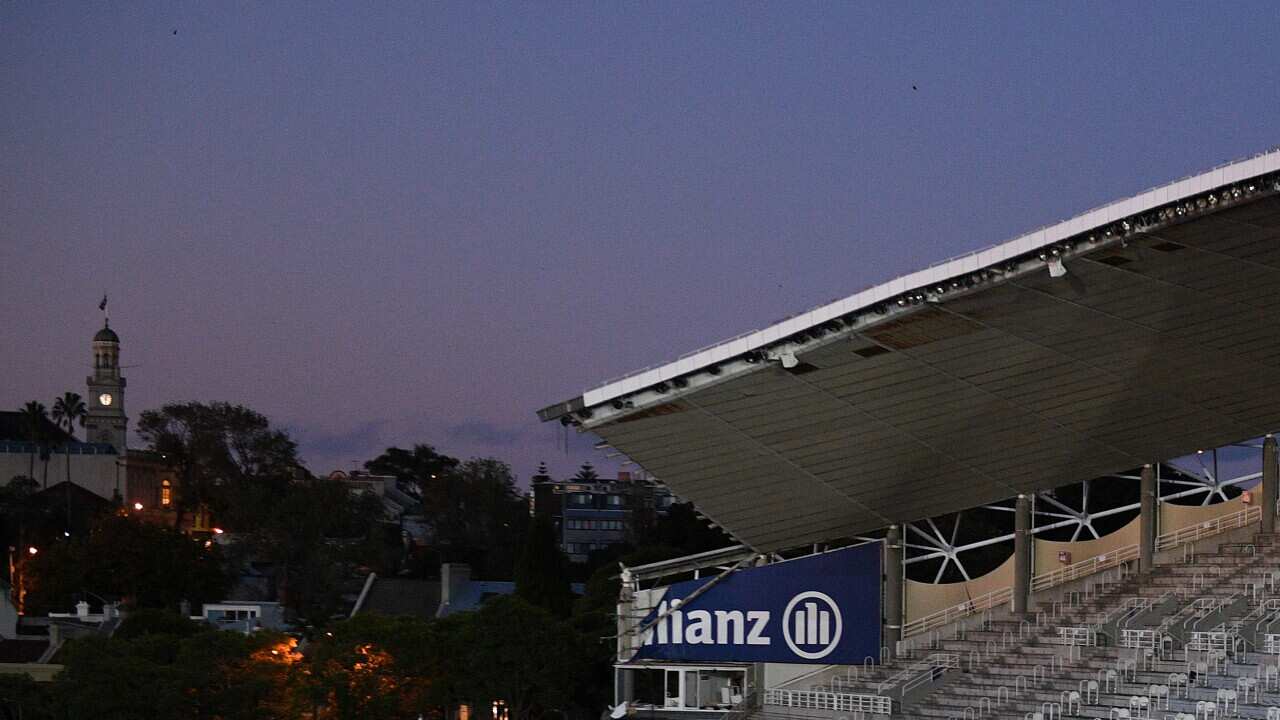 A general view of the demolition of Allianz Stadium in Sydney, Thursday, April 11, 2019. (AAP Image/Dan Himbrechts) NO ARCHIVING
