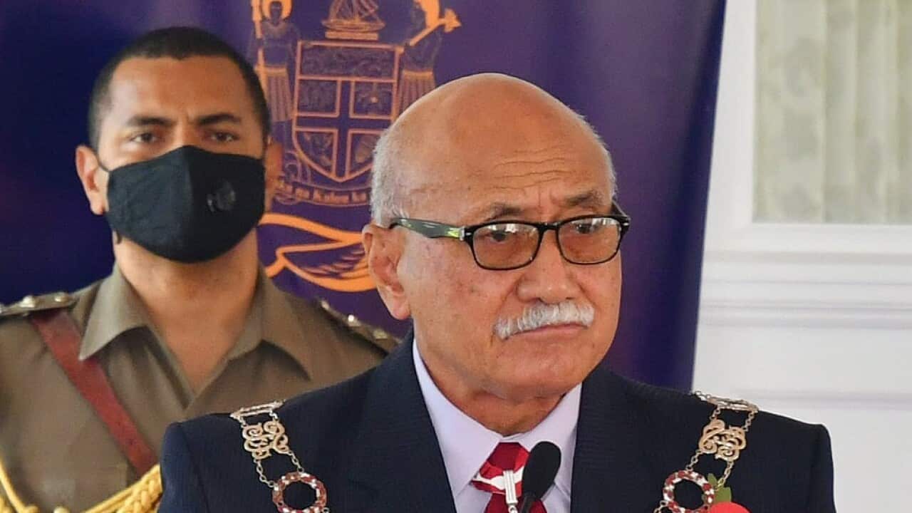 Fiji's President Major General (Retd) Jioji Konusi Konrote addressing the Investiture Ceremony at the Government House yesterday