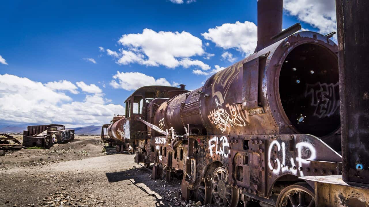 Train Wreck in Bolivia