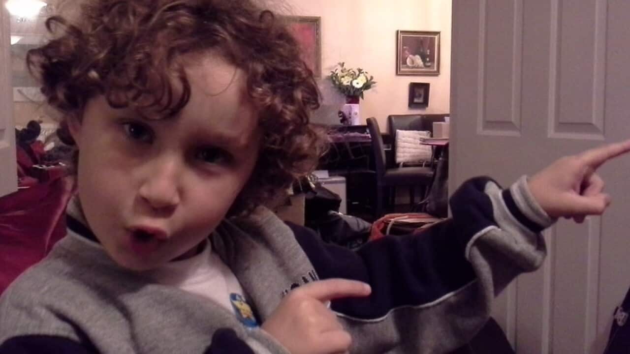 Kid's protest on stydying