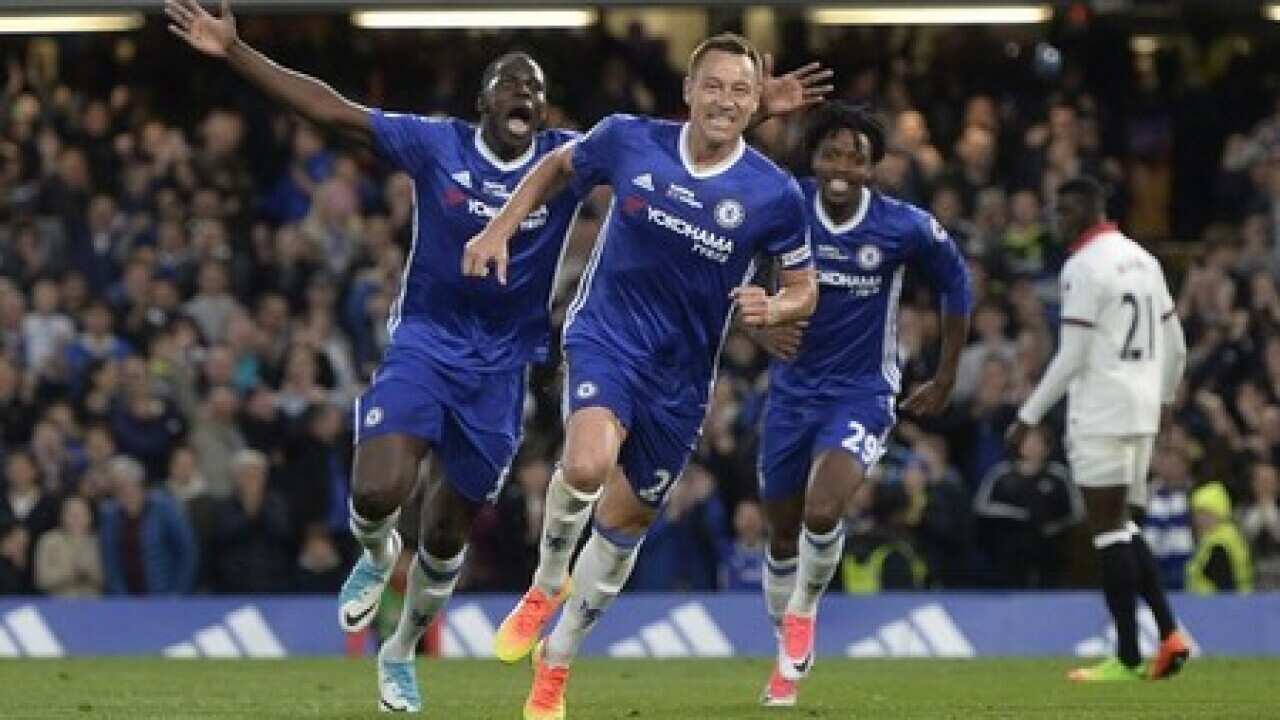 Chelsea celebrate title with end of season 4-3 romp against Watford