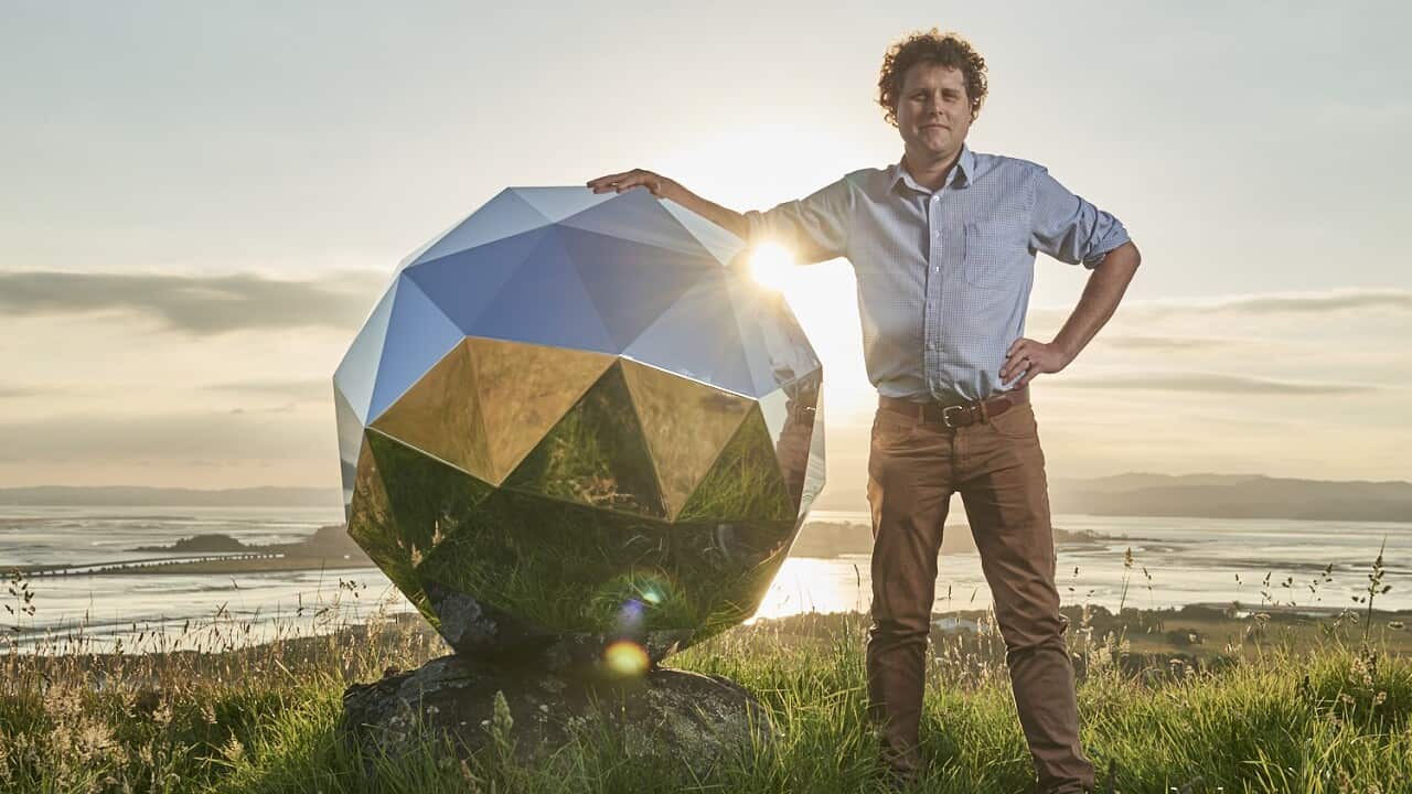 Rocket Lab's Peter Beck and his Humanity Star.