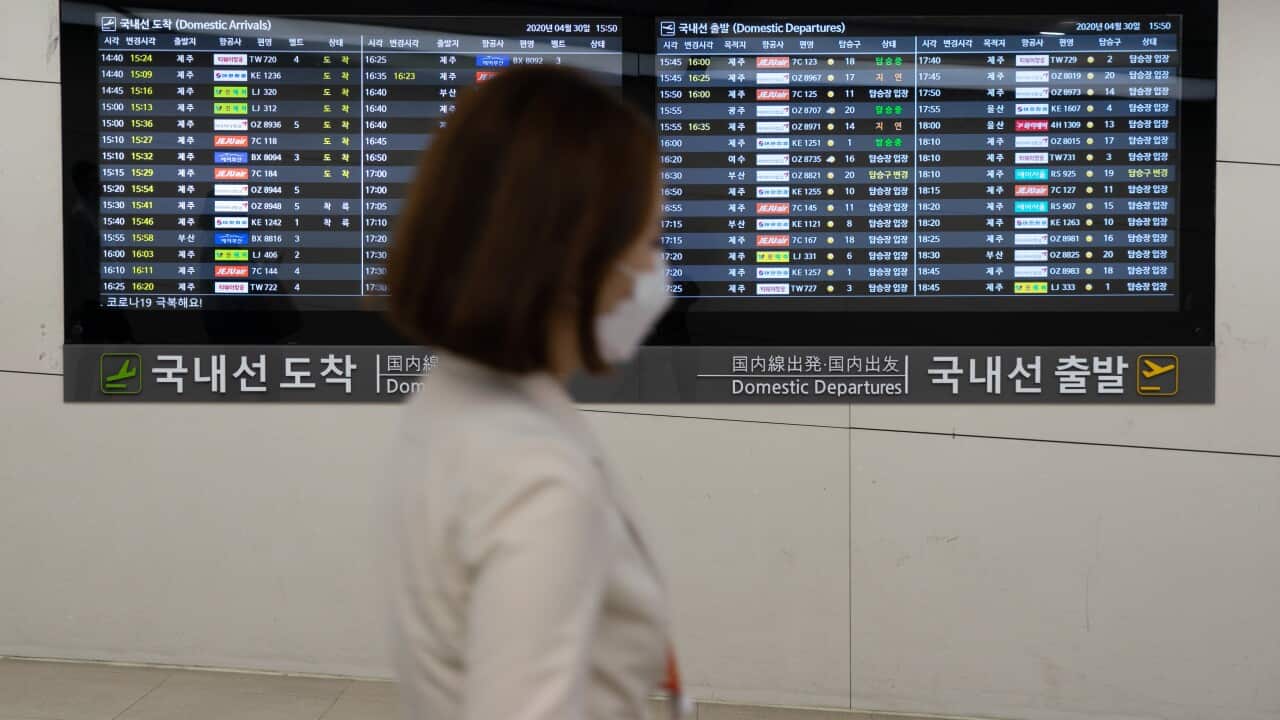 Local infections in South Korea fell to zero for the first time since its coronavirus outbreak worsened in February.