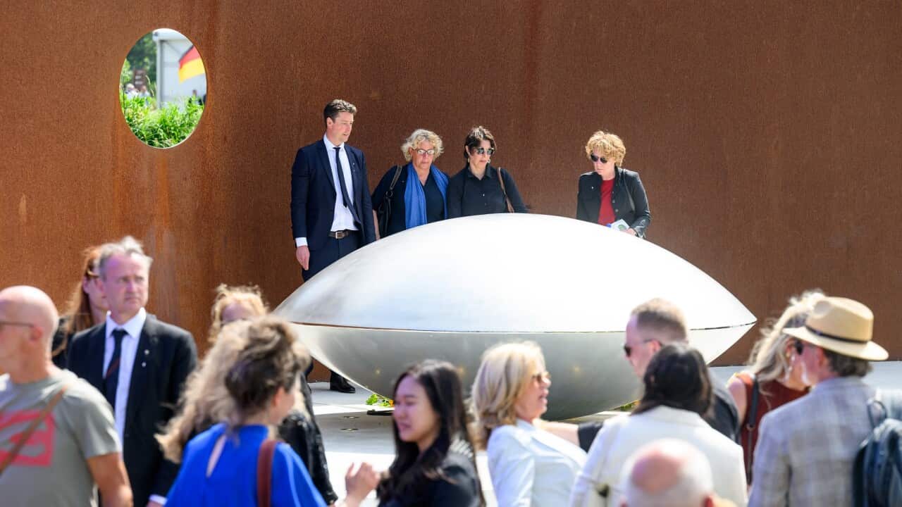 The commemoration of MH17 at the National Monument in Vijfhuizen, Netherlands