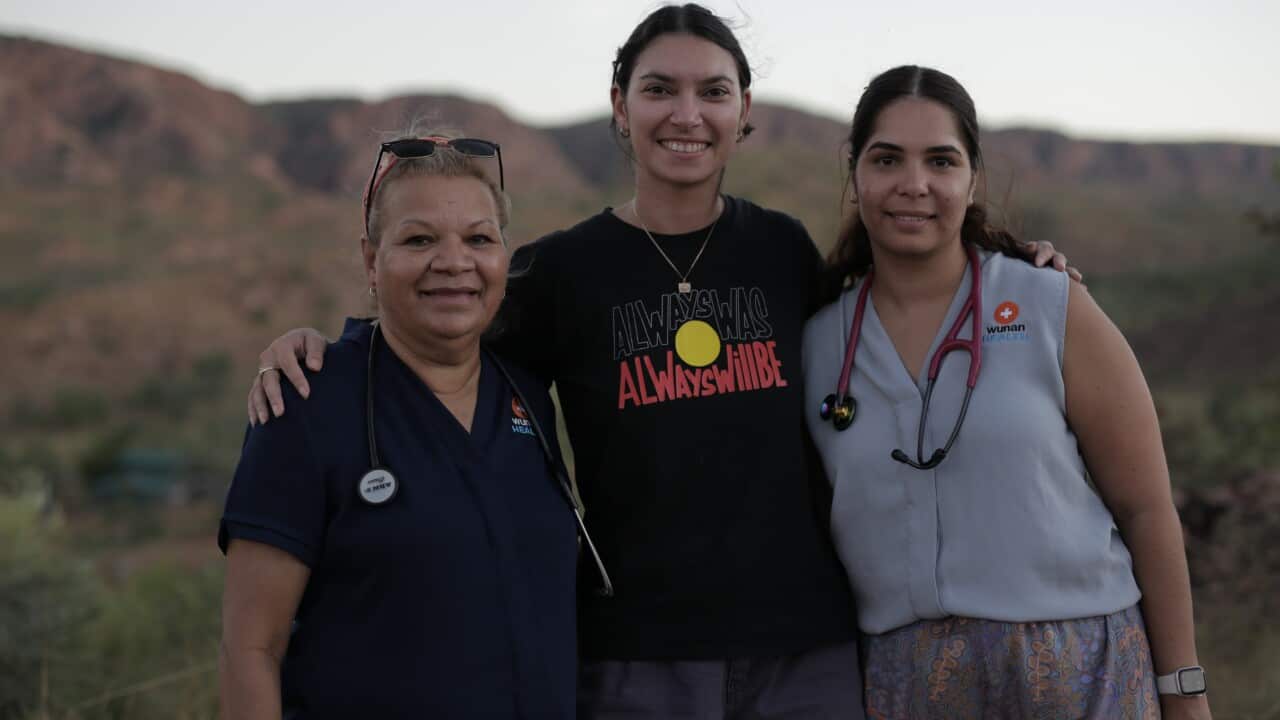 Our Medicine. Series Director Kimberley Benjamin and Wunan Health professionals.jpg
