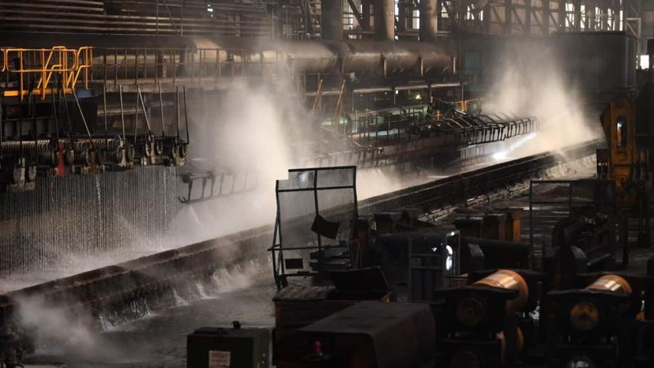 The Port Kembla Steelworks.