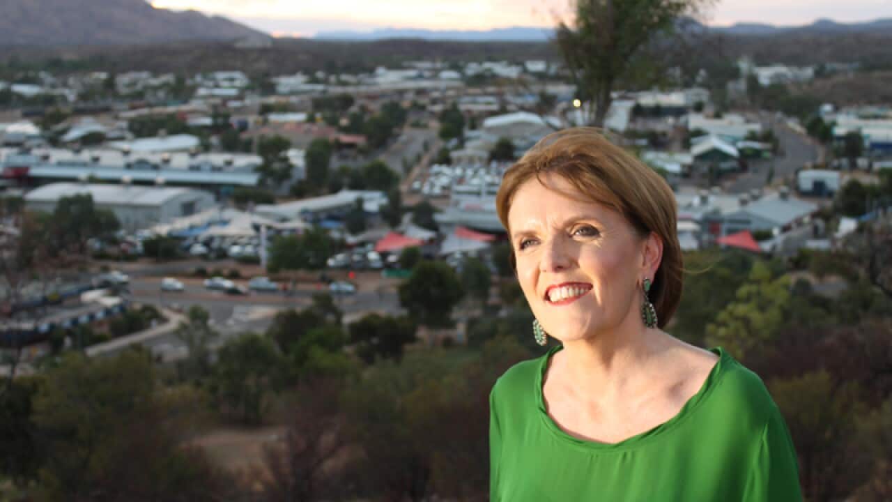 Insight host Jenny Brockie doing a piece-to-camera for episode 'Young Mob'. (Photo: Meggie Palmer)