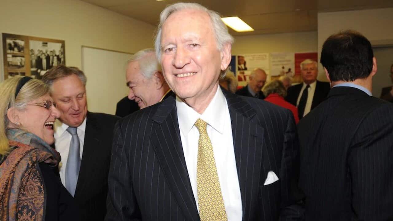 Andrew Peacock in a social function.