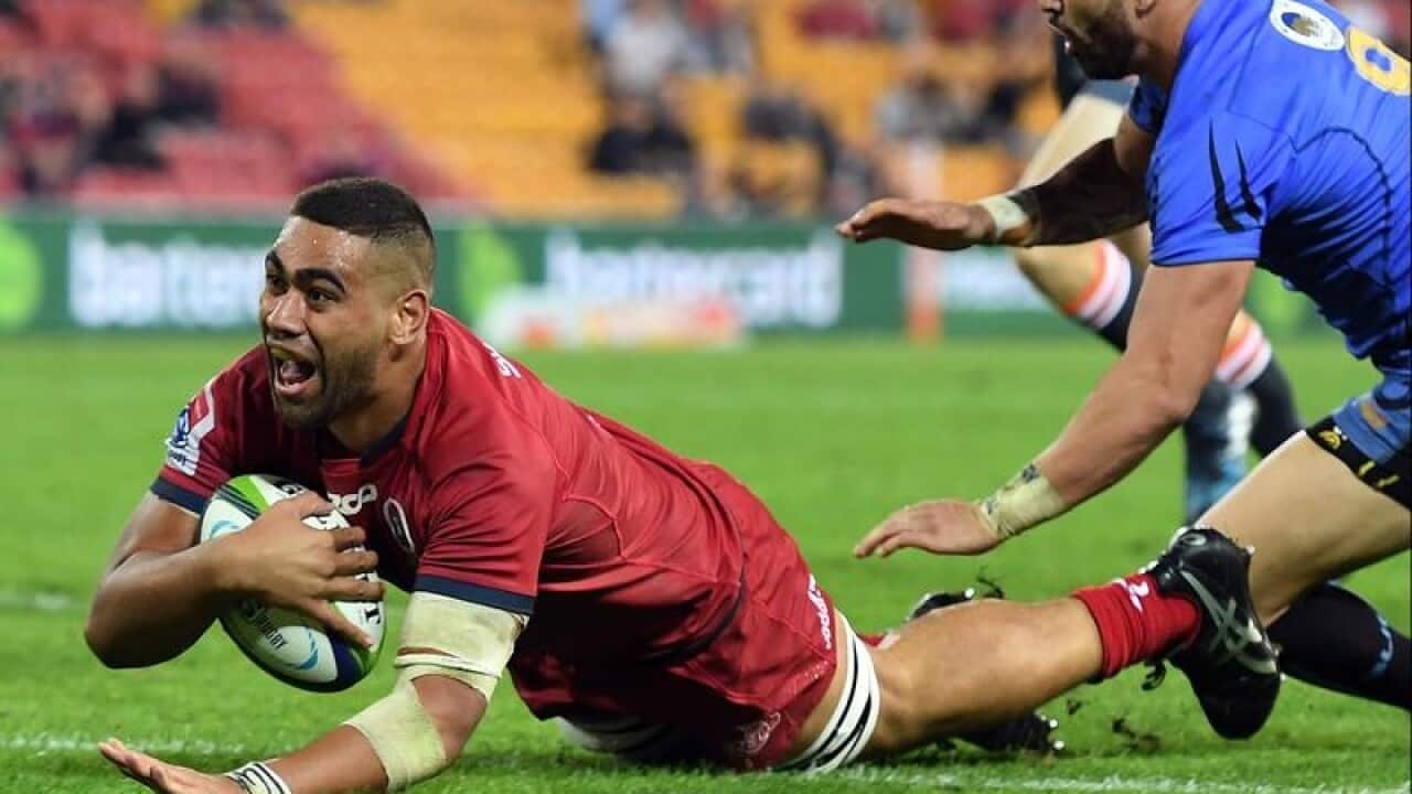 Lukhan Tui of the Queensland Reds