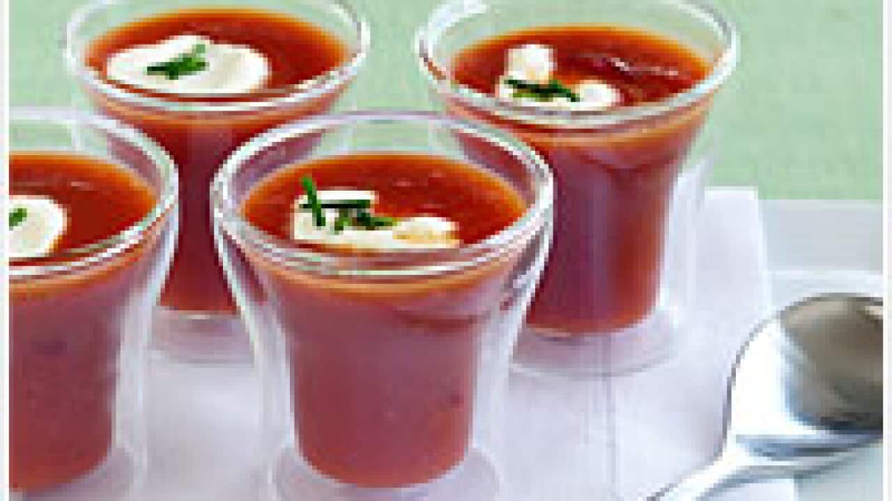 Chilled tomato soup