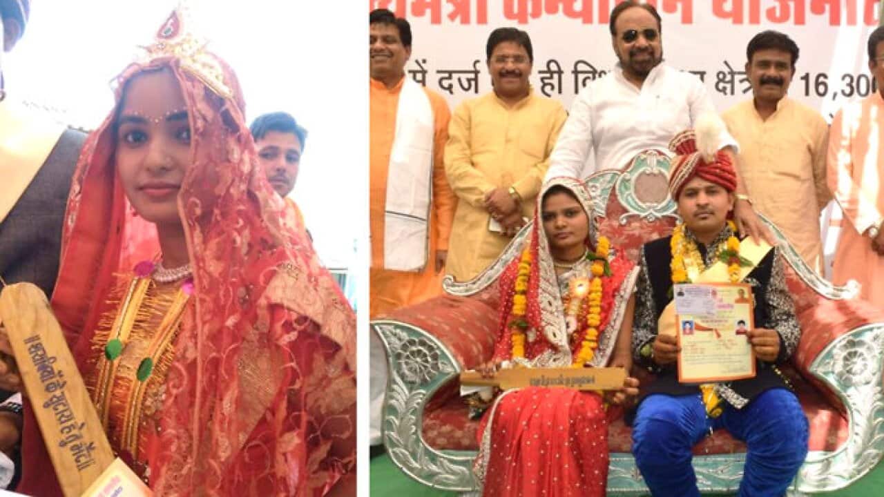Gopal Bhargava posted images of the mass wedding on his Facebook page.