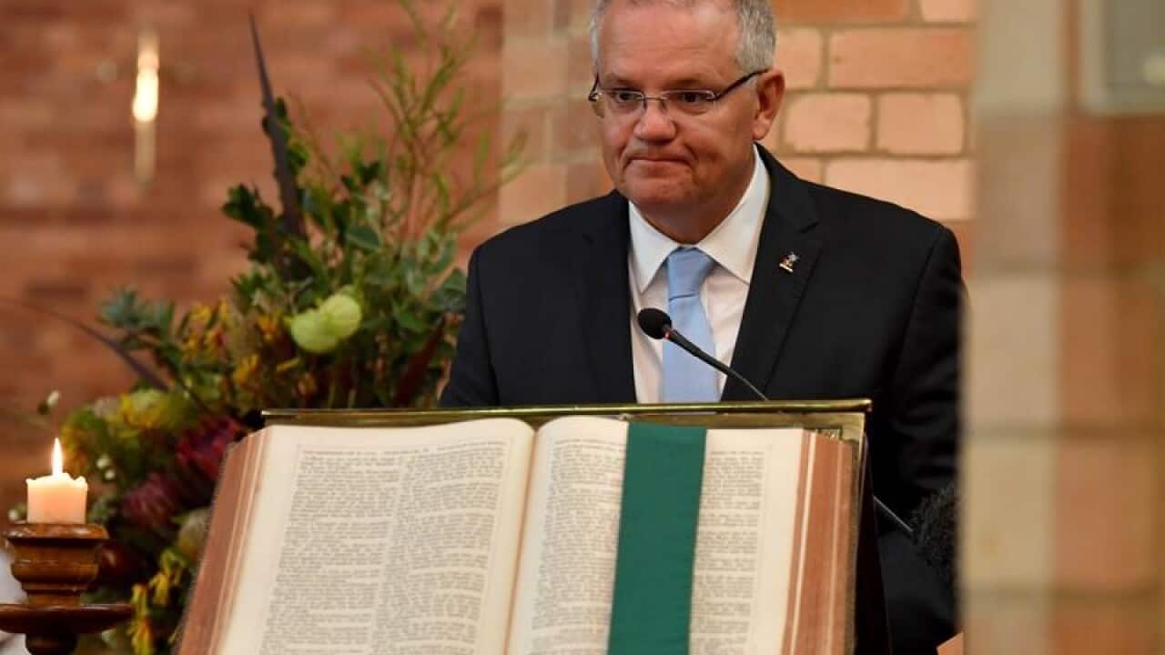 PM Scott Morrison at the annual church service