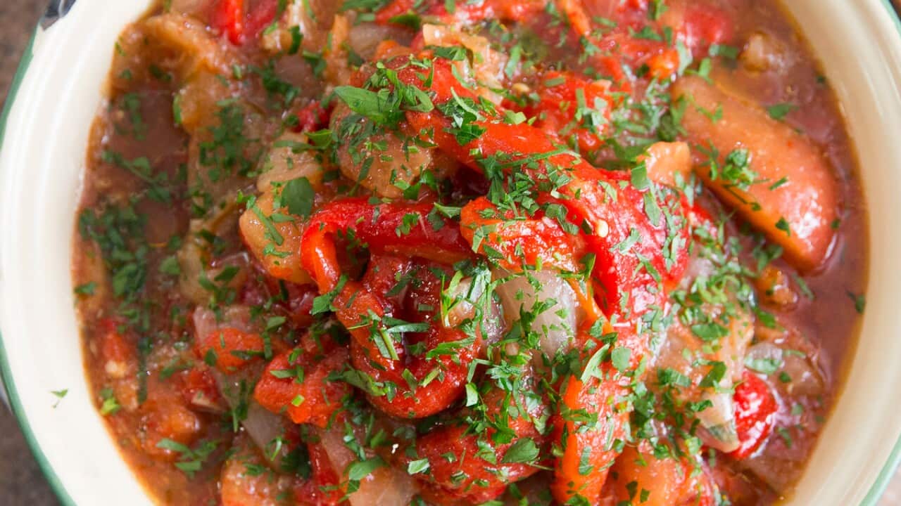 Asadillo (capsicum salad)