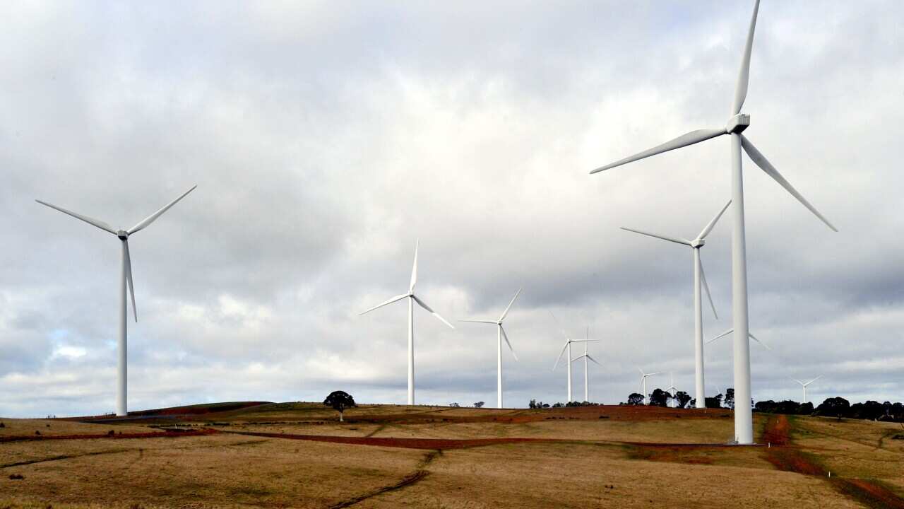 The Acciona windfarm near Gunning NSW, Wednesday, July 20, 2011.