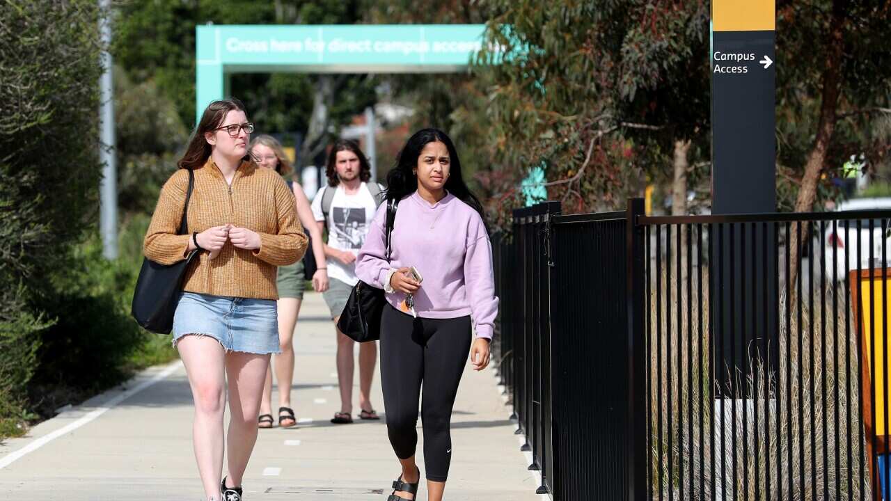Students at Curtin University, Perth