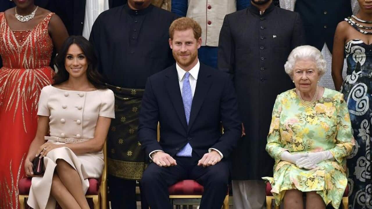 Prince Harry, Meghan and Queen