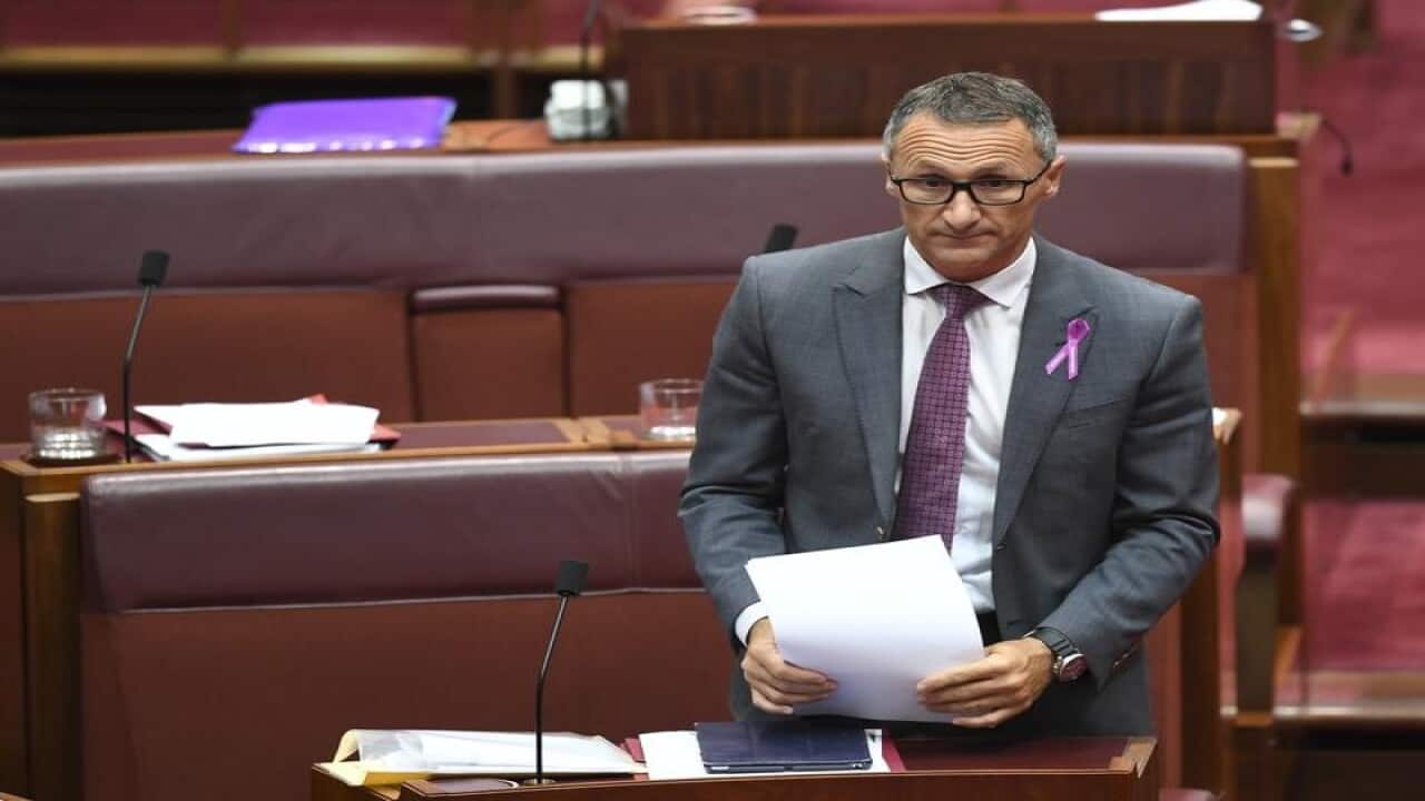 The Leader of the Australian Greens Richard Di Natale