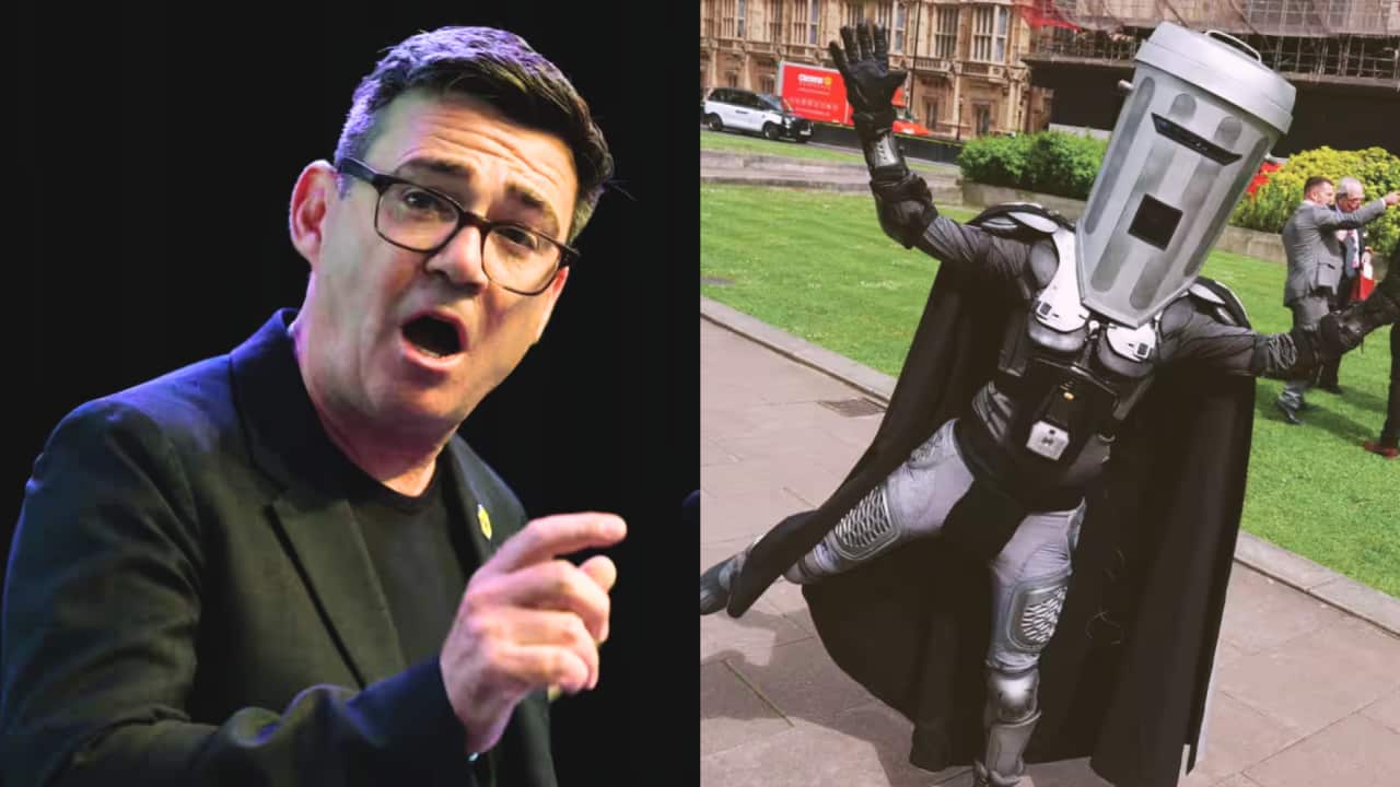 Andy Burnham and Count Binface