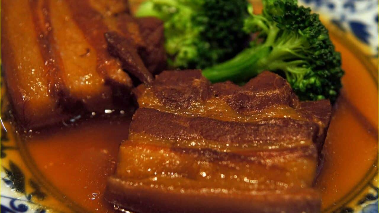 東坡肉雖由五花肉燉制而成,但肉質肥而不膩。