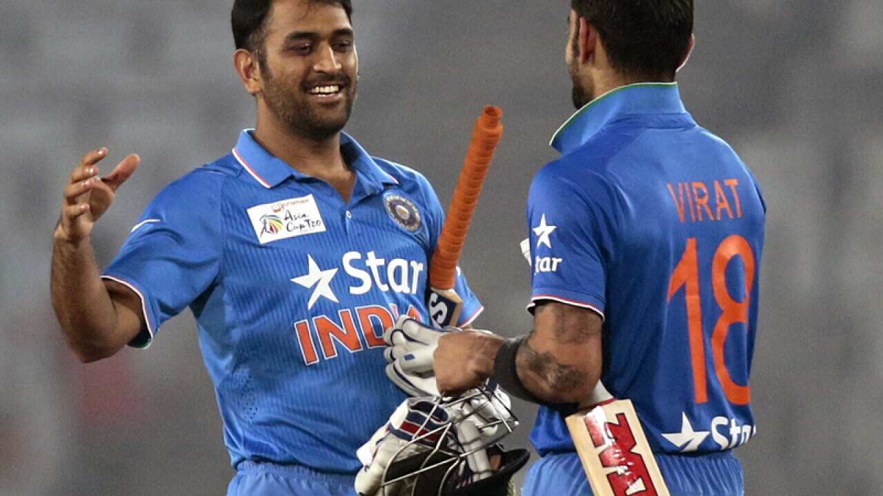 India after winning the Asia Cup Twenty20 against Sri Lanka
