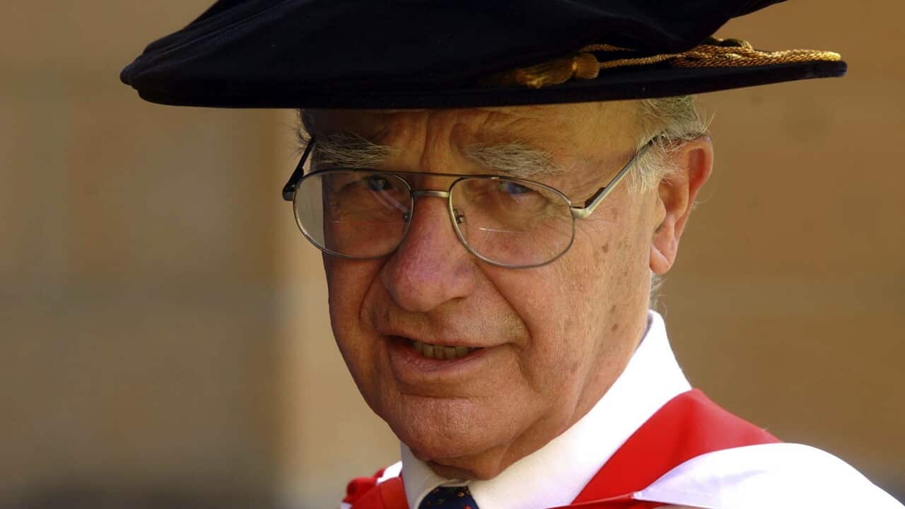 Sydney, March 28, 2003. Professor Romaldo Giurgola who designed the Federal Parliament building.