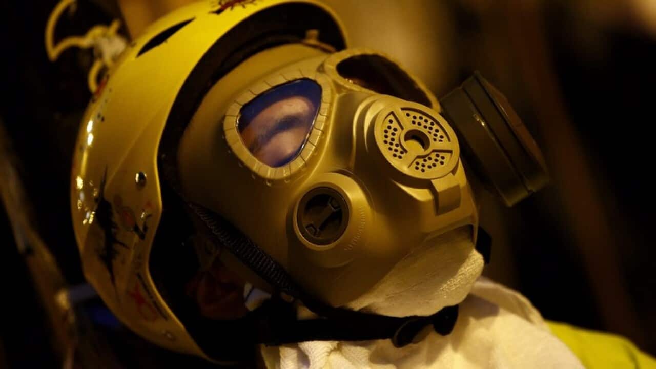 Hong Kong Protetsers Taking A Rest