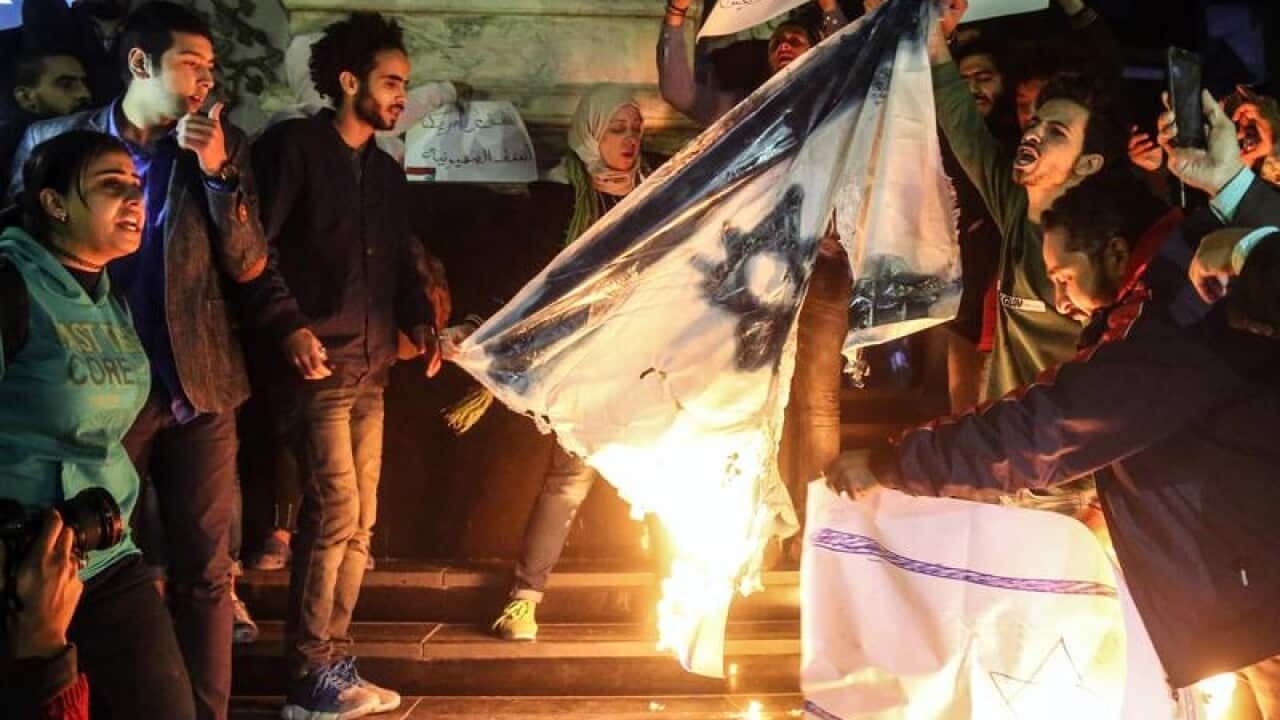 Anti-Trump protests in Egypy