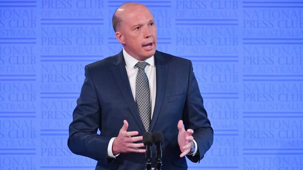 Home Affairs Minister Peter Dutton