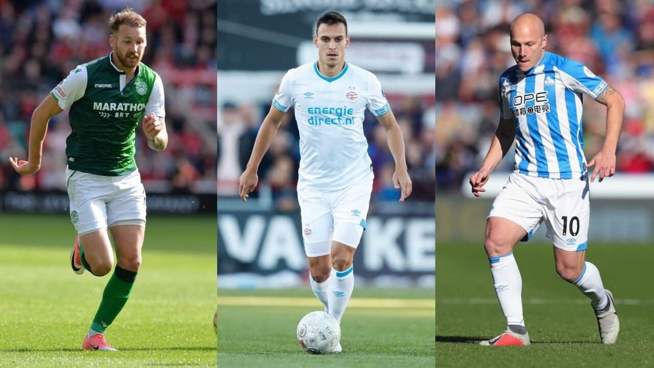 Martin Boyle, Trent Sainsbury, Aaron Mooy