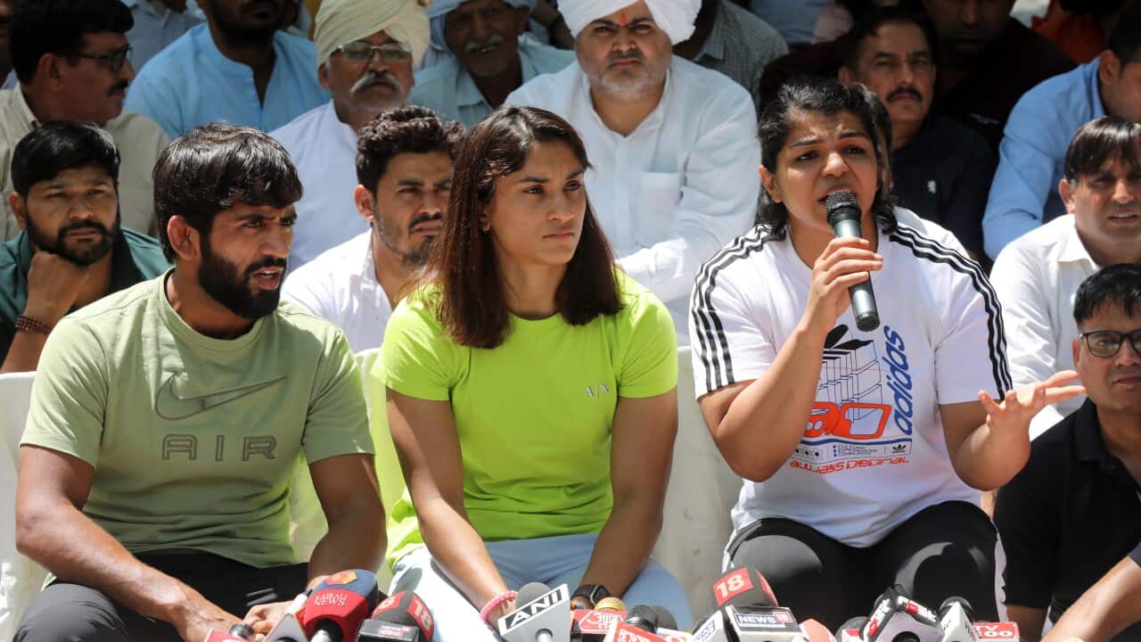 INDIA PROTEST WRESTLING