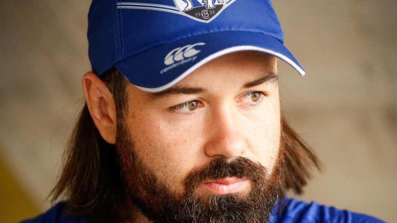Aaron Woods looks dejected.