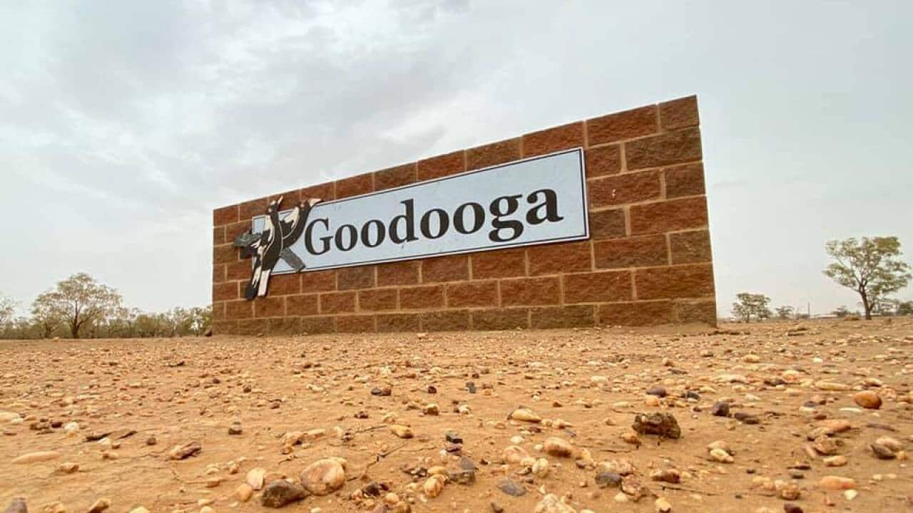 Town sign for Goodooga