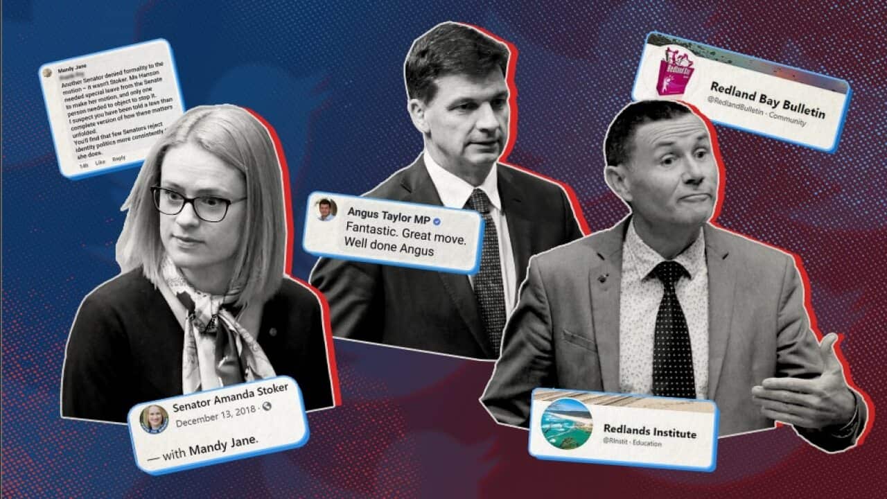 Amanda Stoker MP, Angus Taylor MP and Andrew Laming MP.