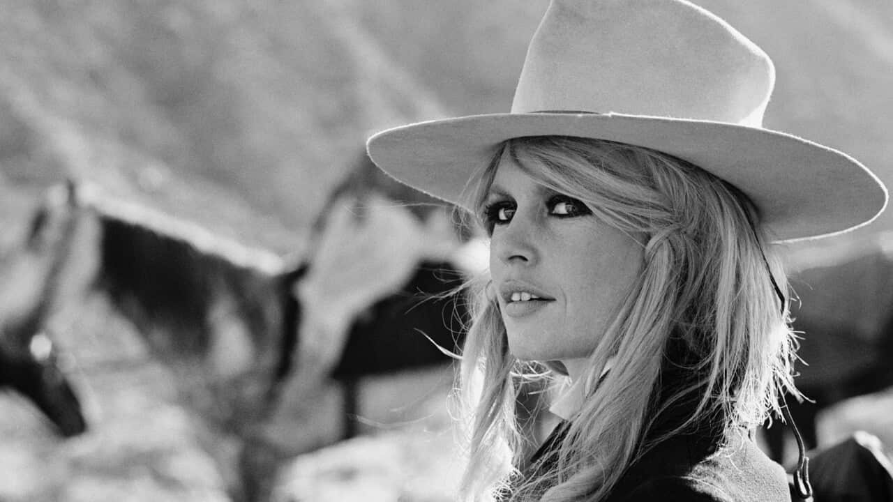 Brigitte Bardot on the Set of "Shalaco"