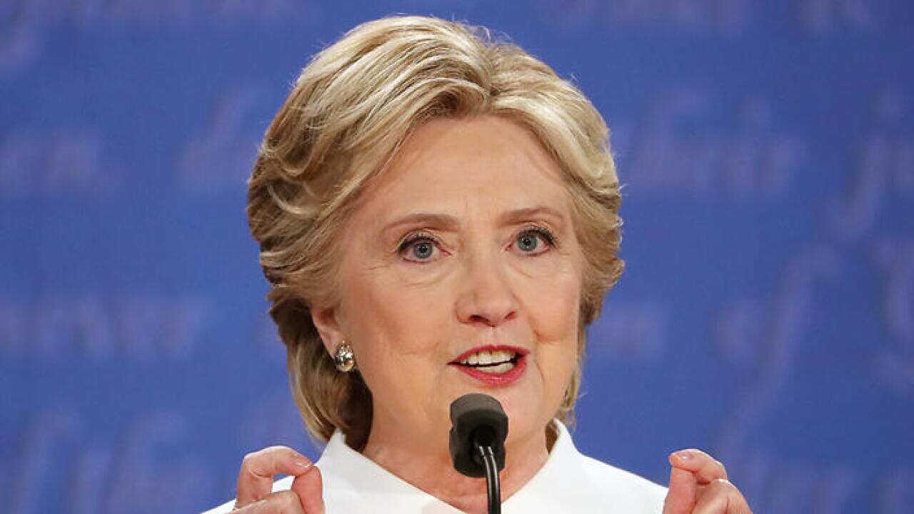 Democratic candidate Hillary Clinton during the final Presidential Debate at the University of Nevada-Las Vegas
