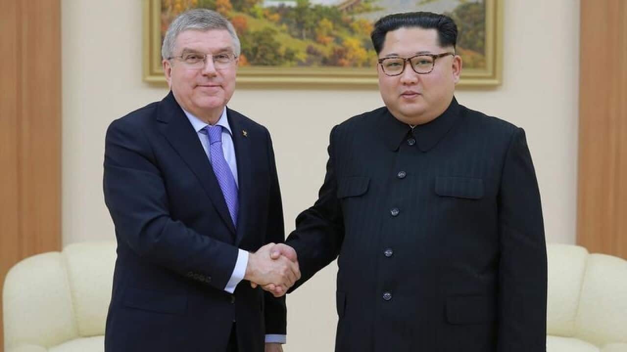 IOC President Thomas Bach and North Korea leader Kim Jong-un have discussed Olympic participation.
