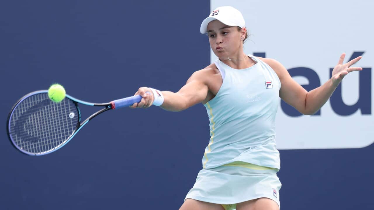 Ash Barty defends world number one title.