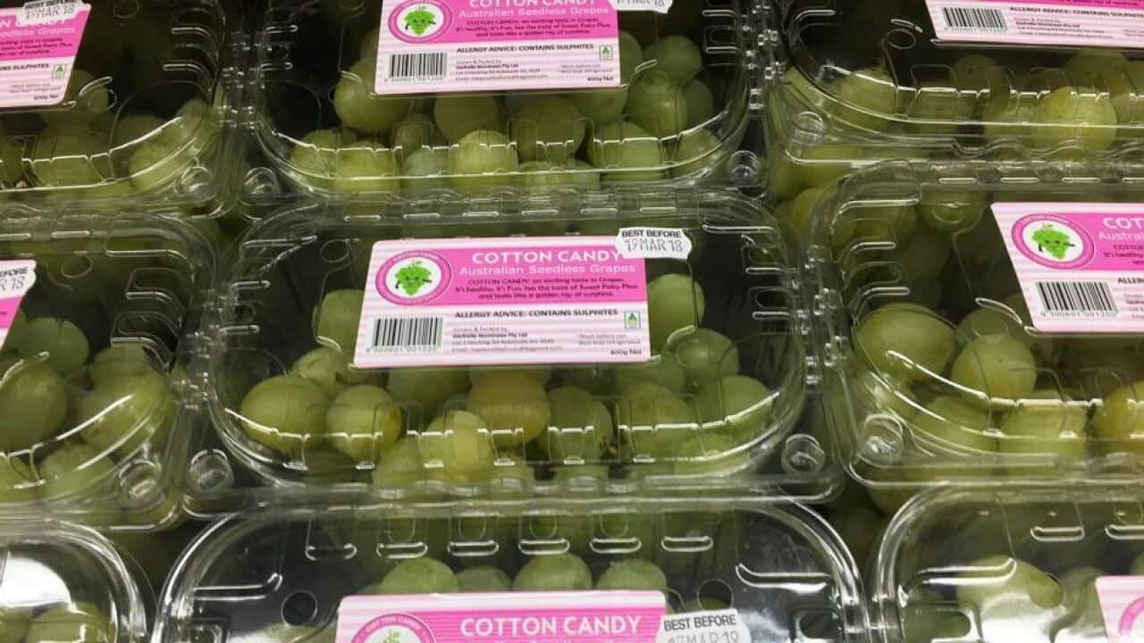 Cotton candy grapes have the aroma and taste of fairy floss.