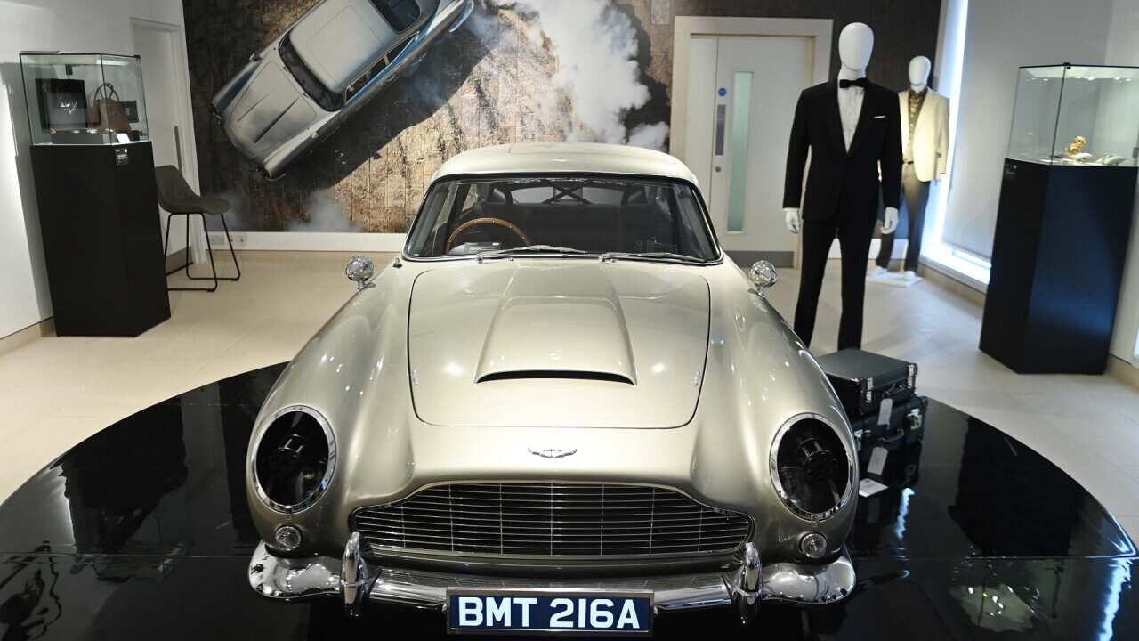 Up for sale - James Bond's Aston Martin DB5 from the movie 'No Time to Die'