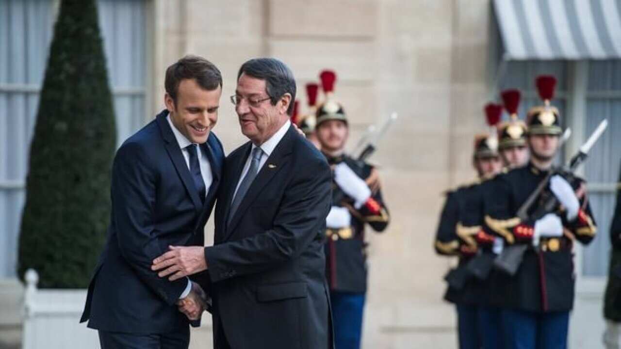 Cyprus' President Nicos Anastasiades in Paris