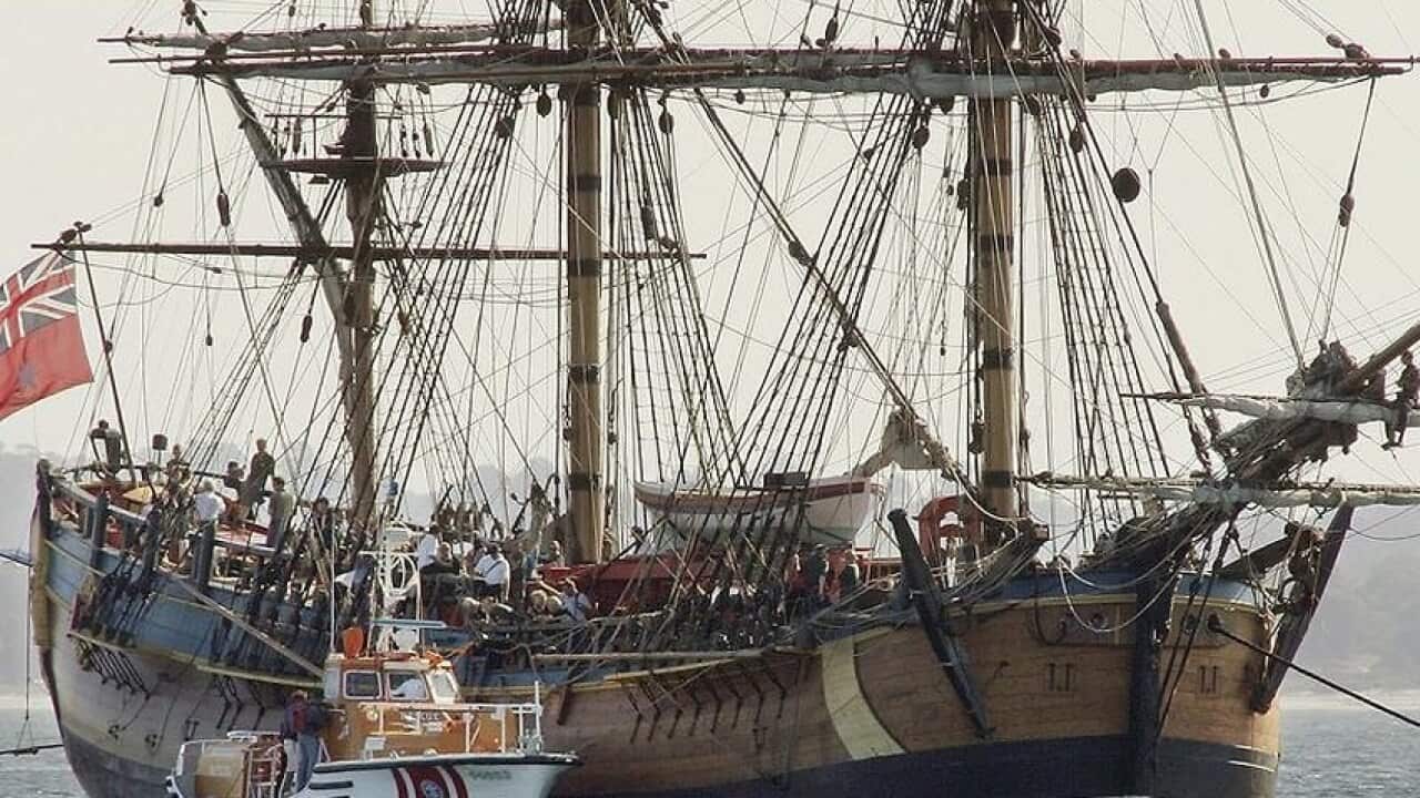 A replica of the Endeavour.