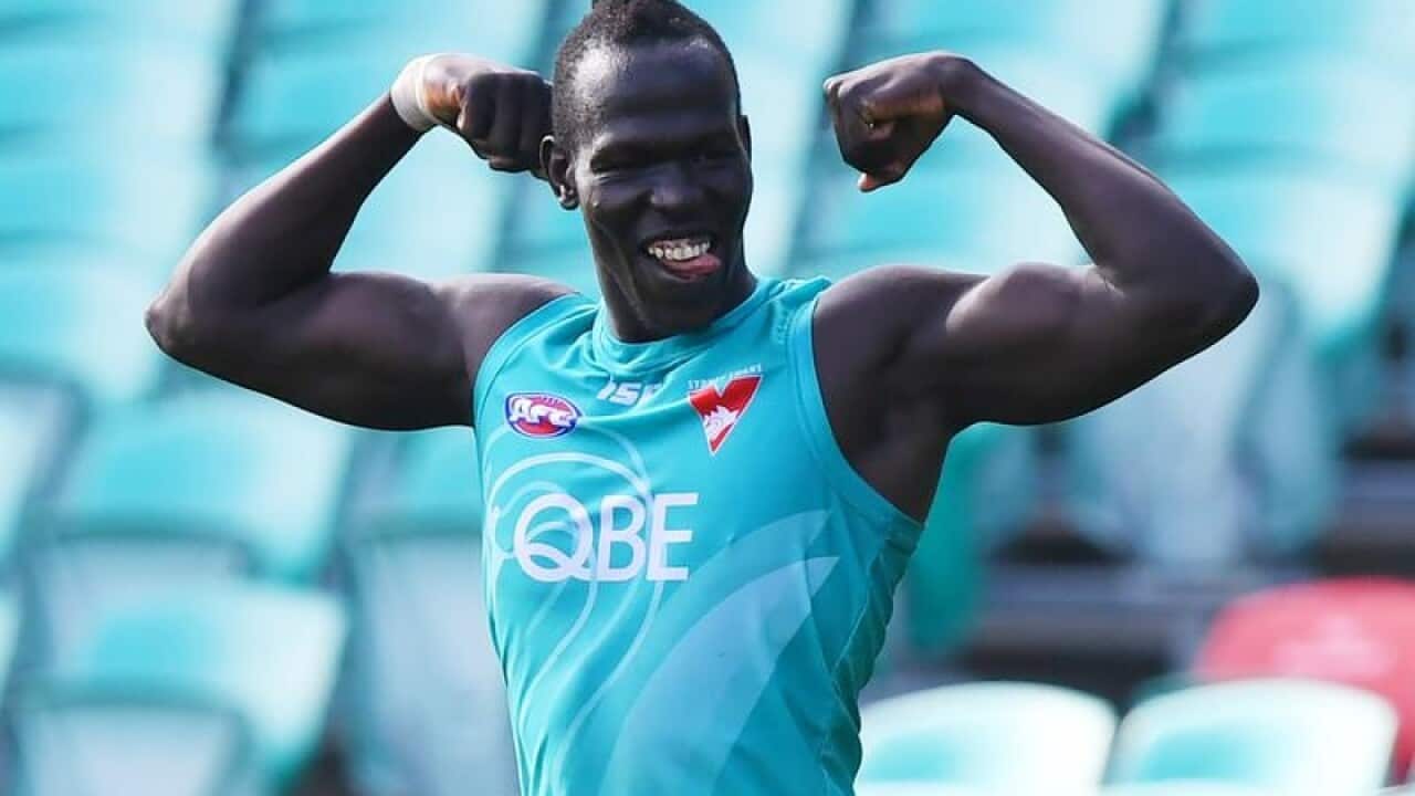 Sydney Swans defender Aliir Aliir