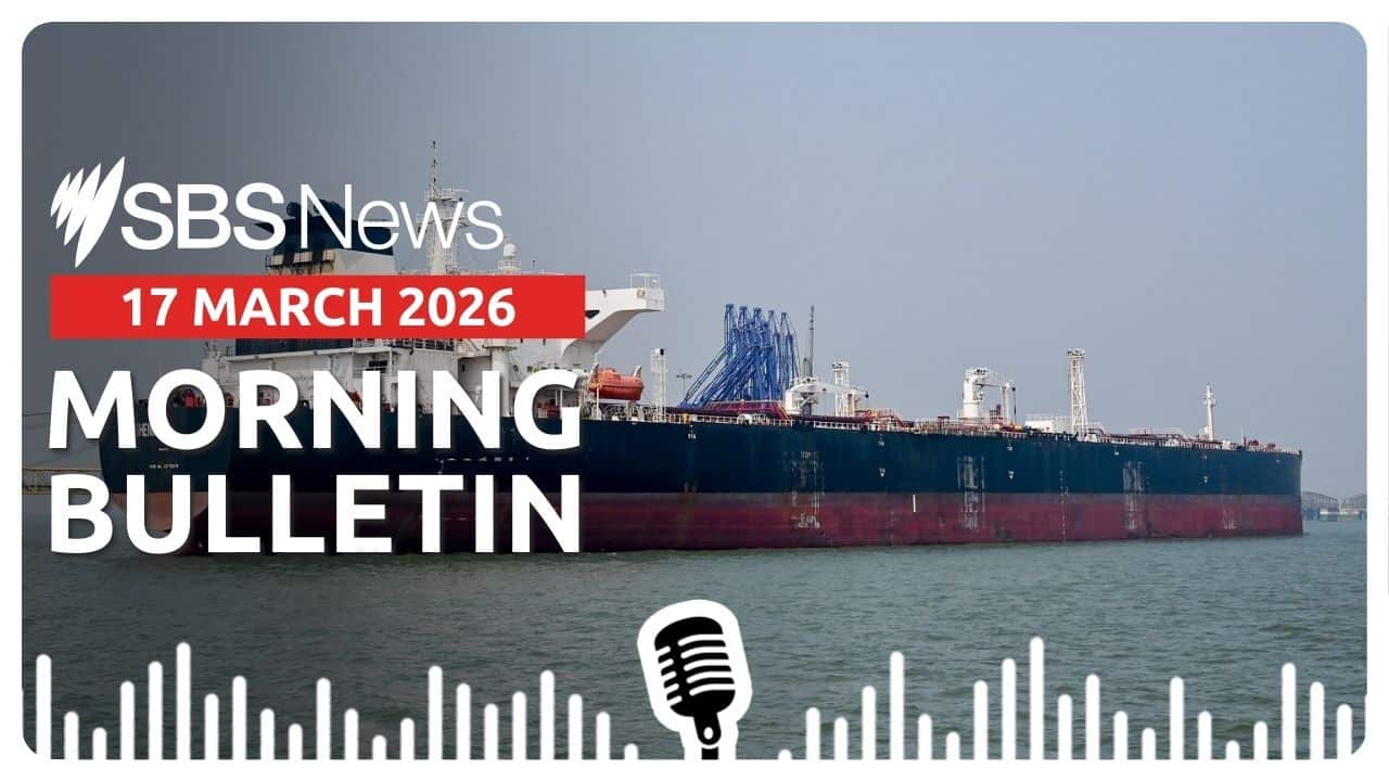 Ship in the Strait of Hormuz