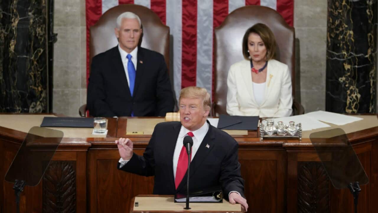 President Donald Trump delivers his State of the Union address to a joint session of Congress