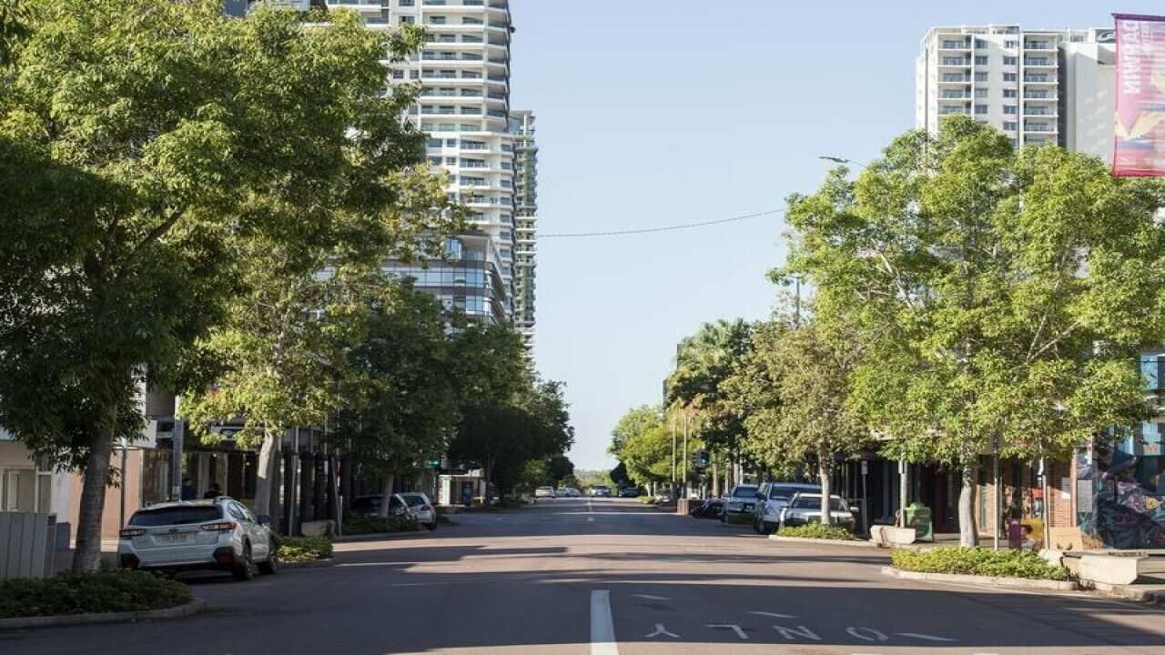 A quiet downtown Darwin.