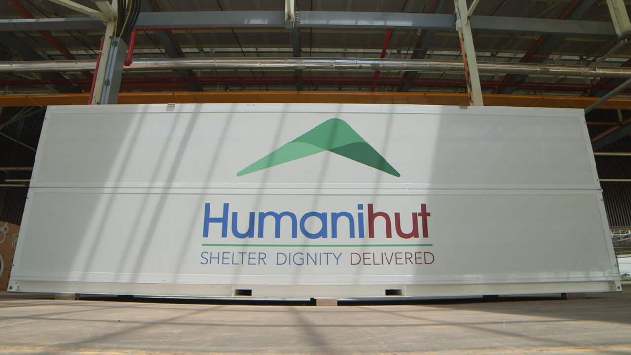 Humanihut is a portable shelter system for refugees.